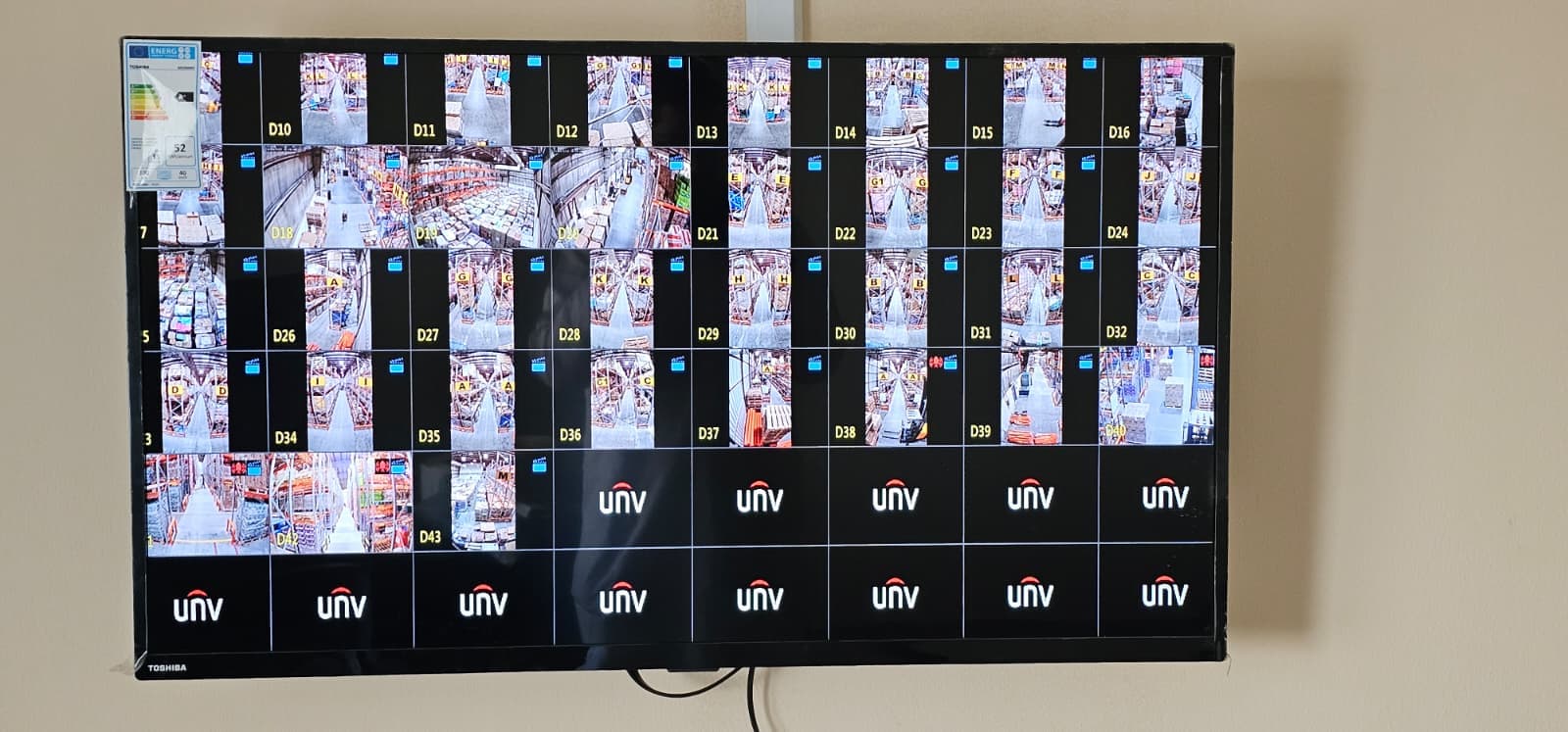 Warehouse CCTV and network installation project by UltraTech Kuwait