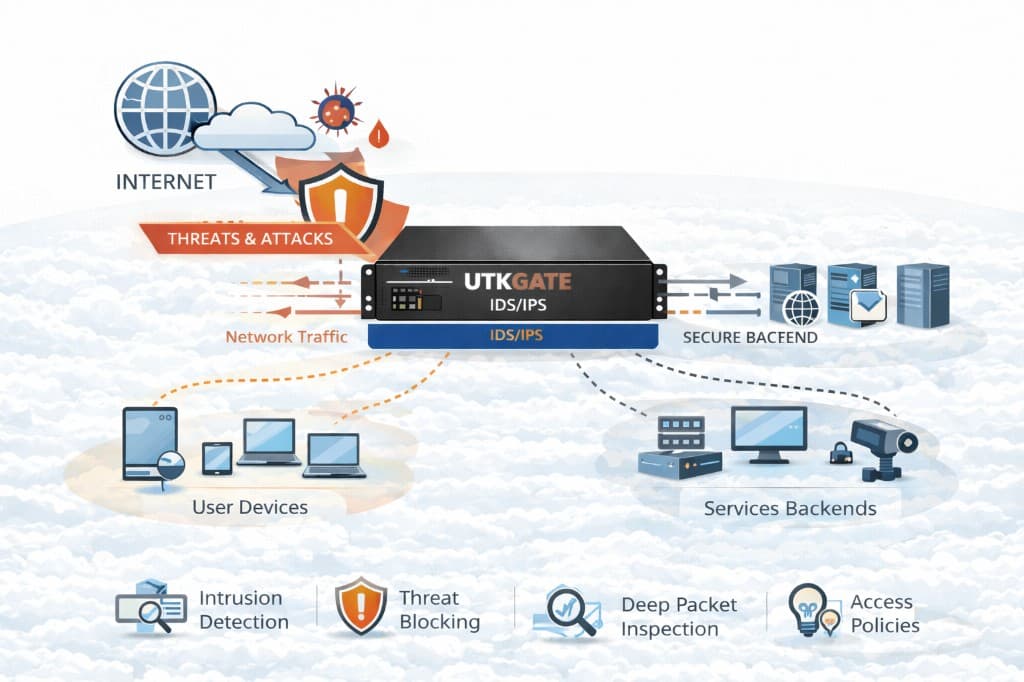 IDS IPS threat prevention on industrial network edge