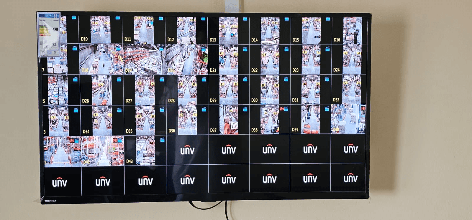 Warehouse CCTV and network installation project by UltraTech Kuwait