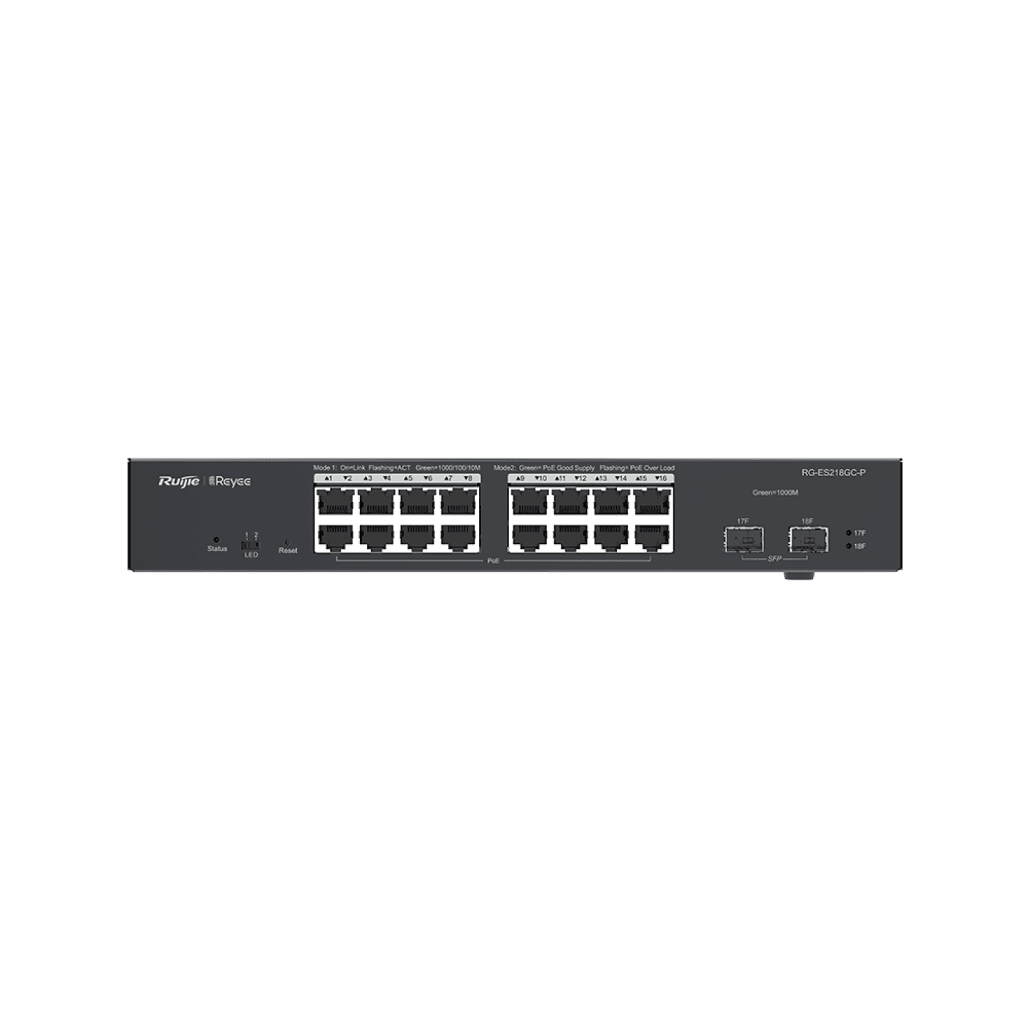 Ruijie Reeye RG-ES218GC-P 18-Port CCTV Smart PoE+ Switch