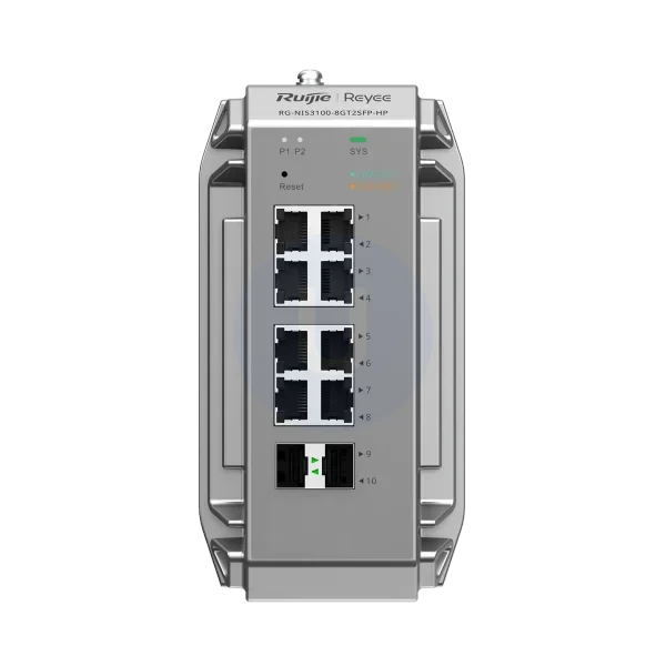 Ruijie Reeye RG-NIS3100-8GT2SFP-HP 8-Port Gigabit Industrial Managed L2 Switch with 2×1G SFP - Image 2