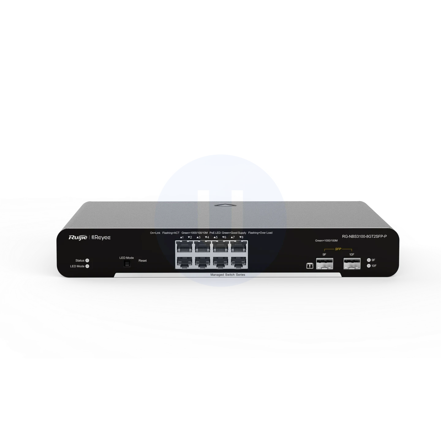 Ruijie Reeye RG-NBS3100-8GT2SFP-P 10-Port Gigabit L2 PoE Switch with 2×1G Uplinks - Image 3