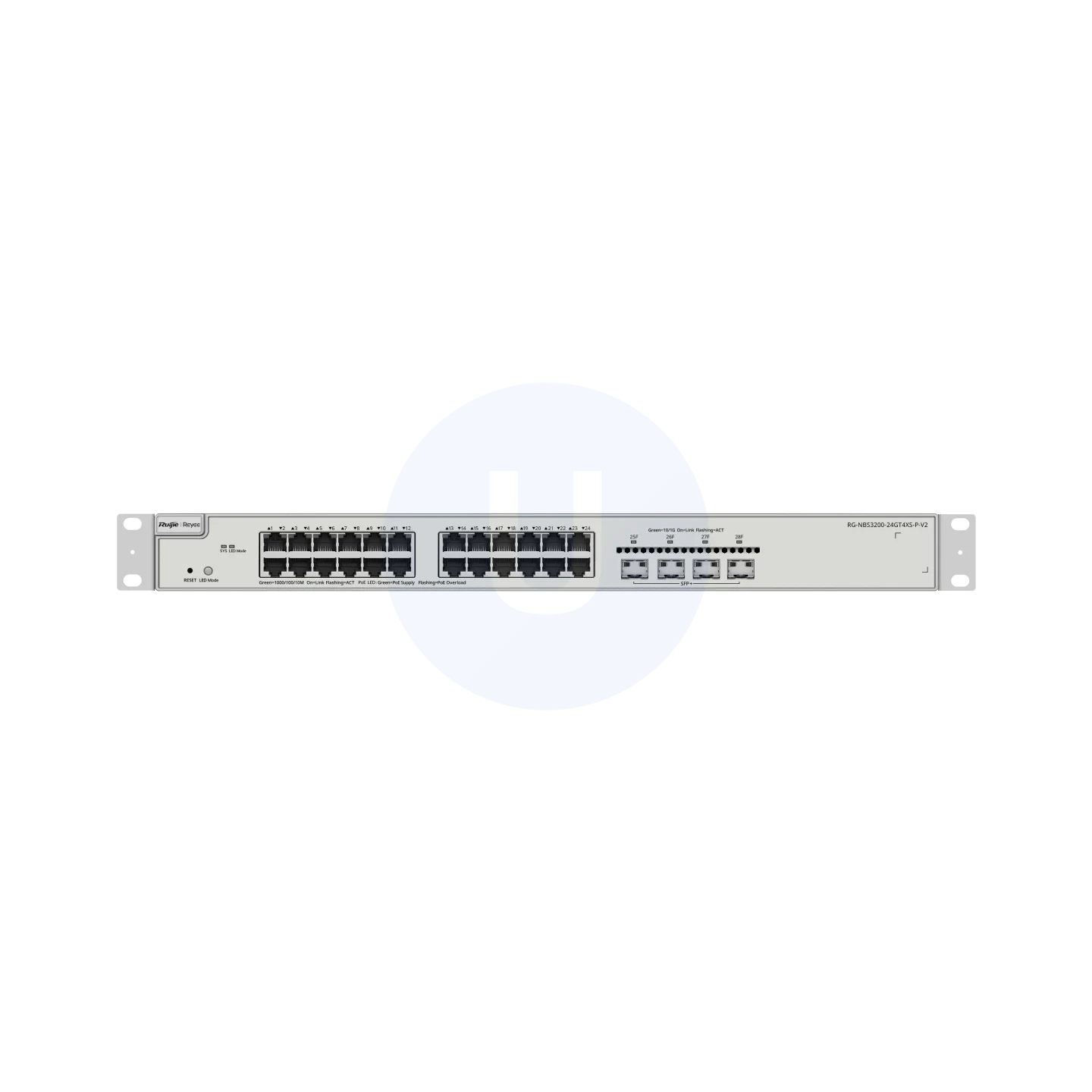 Ruijie Reeye RG-NBS3200-24GT4XS-P-V2 24-Port Gigabit L2+ PoE Switch with 4×10G Uplinks - Image 2