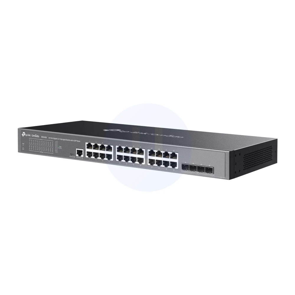 TP-Link SG3428 Omada 24-Port Gigabit L2+ Managed Switch with 4 SFP Slots - Image 2