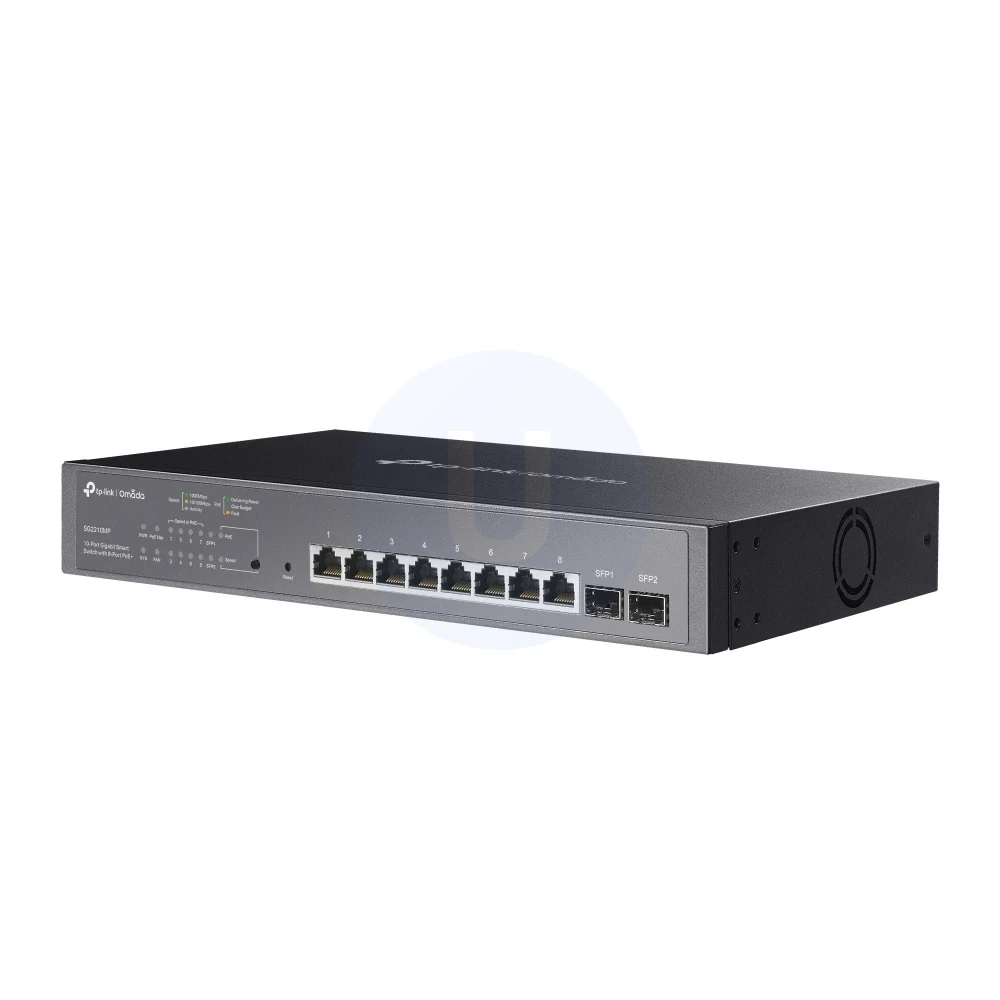 TP-Link SG2210MP Omada 10-Port Gigabit Smart Switch with 8-Port PoE+ - Image 2