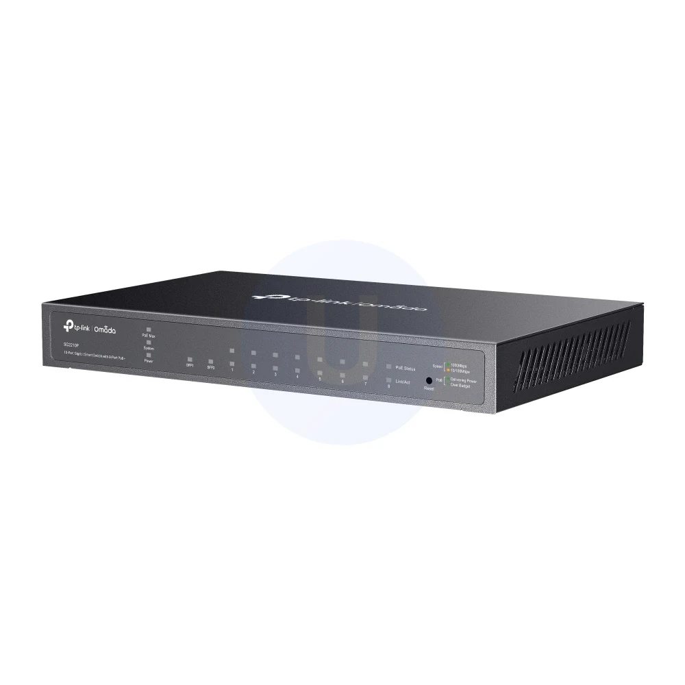 TP-Link SG2210P Omada 10-Port Gigabit Smart Switch with 8-Port PoE+ - Image 2
