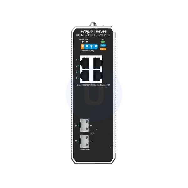 Ruijie Reeye RG-NIS2100-4GT2SFP-HP 4-Port Gigabit Cloud-Managed L2 Industrial Switch with 2×1G SFP
