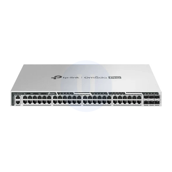 TP-Link Omada Pro S6500-48GP6XF 48-Port Gigabit Stackable L3 Managed PoE+ Switch with 6 10G Slots