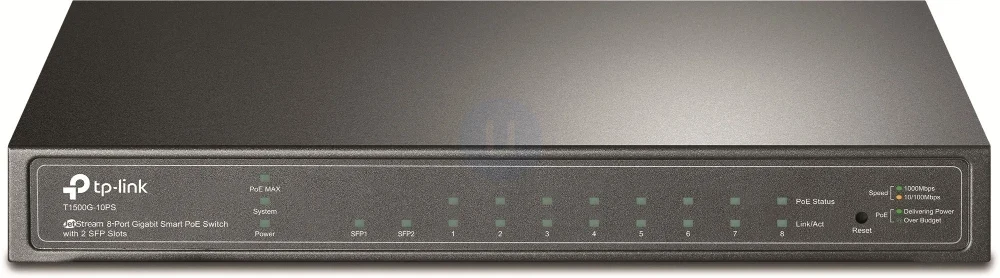 TP-Link JetStream T1500G-10PS 8-Port Gigabit Smart Managed PoE+ Switch