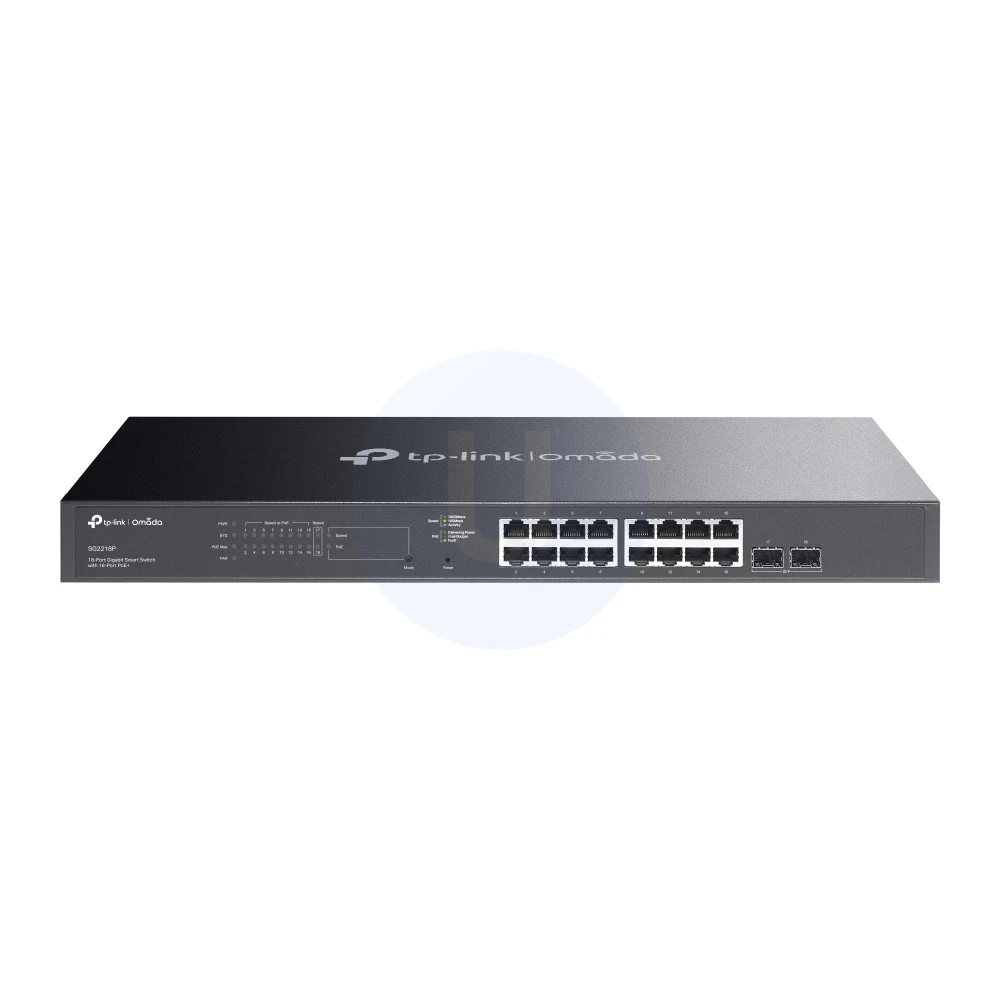TP-Link SG2218P Omada 18-Port Gigabit Smart Switch with 16-Port PoE+